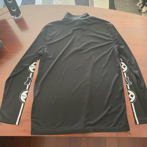 NFL Apparel, Steelers 1/4 Zip Light Weight Pull Over, SZ XL - Picture 2 of 4